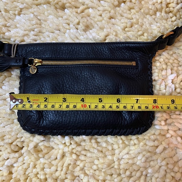 NWT HOBO Twig Whipstitch Black Leather Fanny Belt Bag - Picture 9 of 9